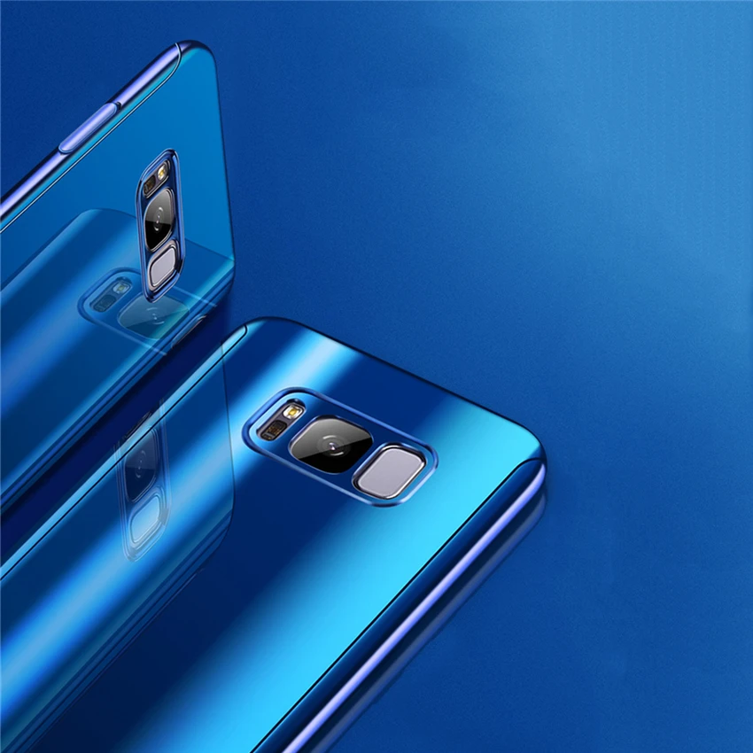 Чехол для смартфона чехол телефона сумка карт Samsung S8 S9 Plus тонкий флип умное