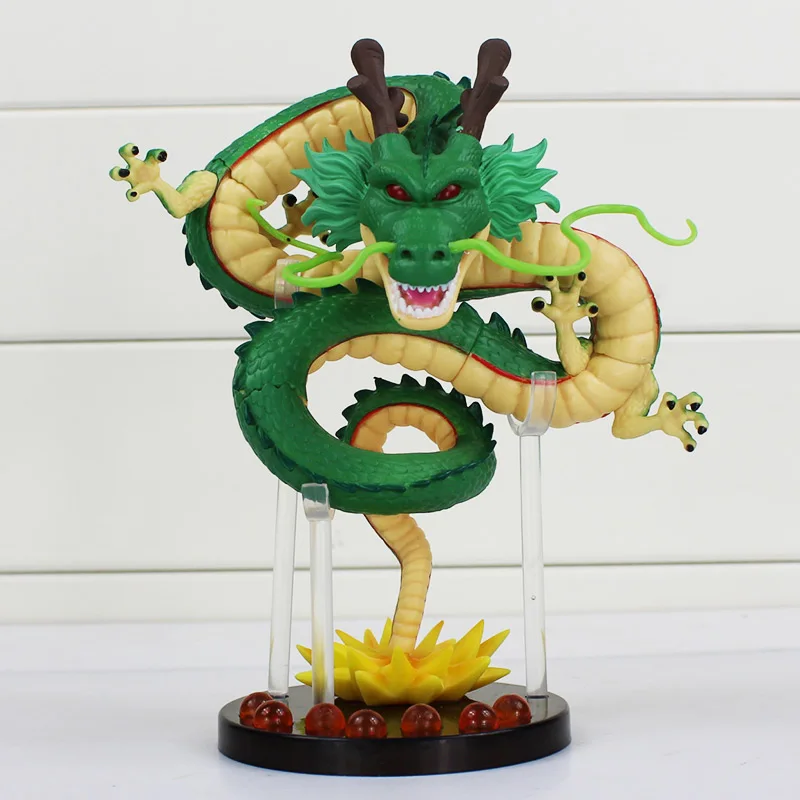 Dragon ball z игрушки Фигурки Новые Фигурки драконов 1 фигурка Дракон шенлонг+ 7 хрустальных шариков 4 см+ 1 полка brinquedos