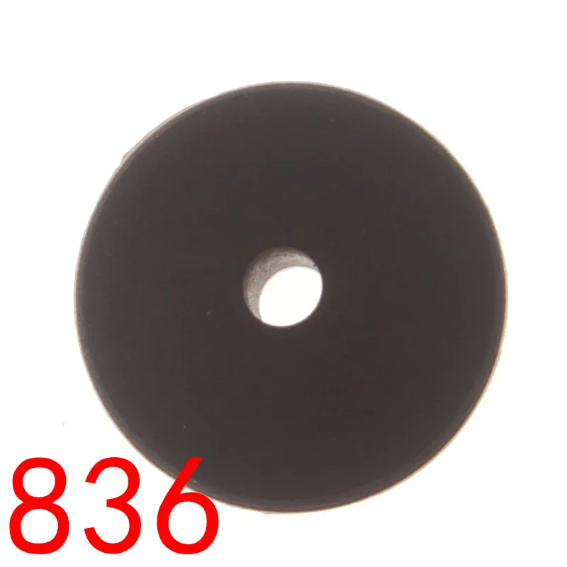 by020836Black 50 шт. Lentil Силиконовые Прорезыватели для зубов фиксатор бусин, бусины из пищевых силиконовые счеты жевательные бусины Прорезыватель игрушка Bpa бесплатные бусины 12*6 мм - Цвет: by020836Black