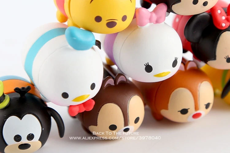 Disney Микки Маус Минни 10 шт./компл. 3 см экшн-фигурка позы Статуэтка игрушка модель