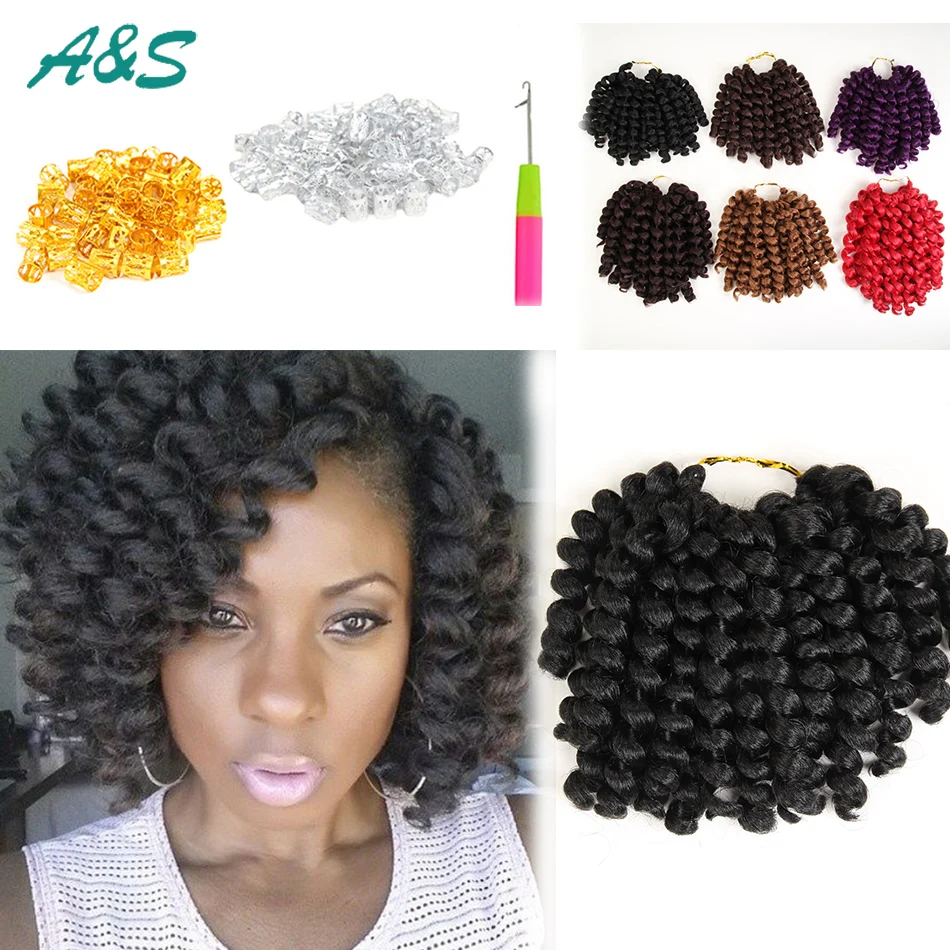 cosplay crochet braids hair extension for black women wand curl peruca synthetic weave braiding color T1/bug T1/350 #27 |