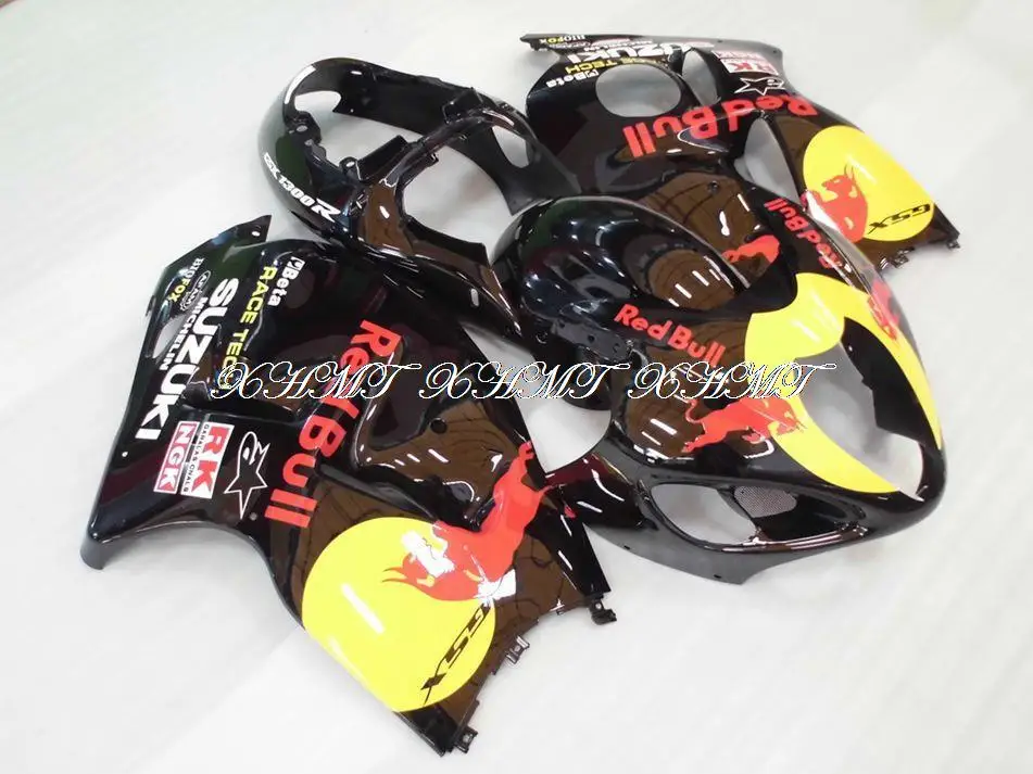 97 - 07 GSXR 1300 2006 Body Kits Black Red-Bu-ll HAYABUSA Bodywork 05 06 compression moulding XHMT |