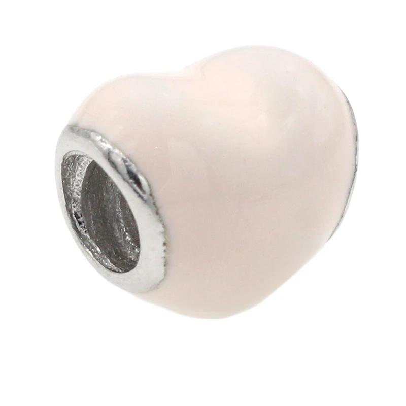 

Romantic 925 sterling silver princess pink love beads suitable for original bracelets bracelet DIY jewelry production