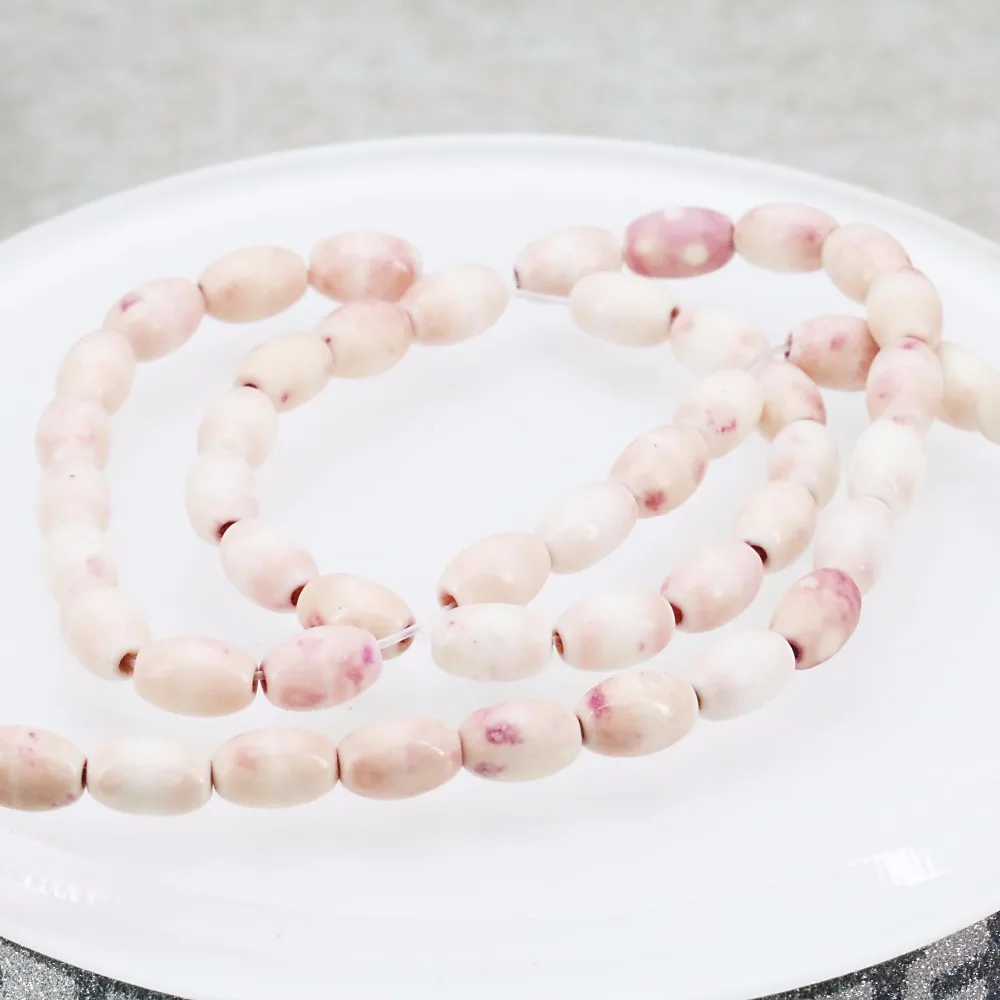 Special Offer Multicolor Pink Bucket Loose DIY Beads Semi-precious Riverstones Rain Flower Rainbow Stone Jewelry making 6x8mm |