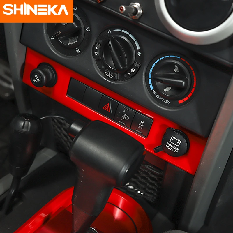 SHINEKA аксессуары для интерьера Jeep Wrangler JK 2007-2010 розетка автомобильного
