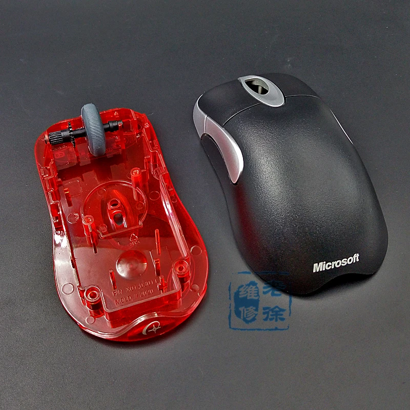 Чехол для мыши Microsoft IO1.1 IE3.0 red shark Polar top bottom Shell roller wheel Mouse|Аксессуары мышей и