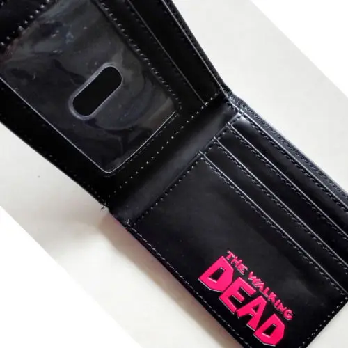 2018 AMC The Walking Dead LOGO 04 wallets Purse Red 12cm Leather Man New W106 | Багаж и сумки