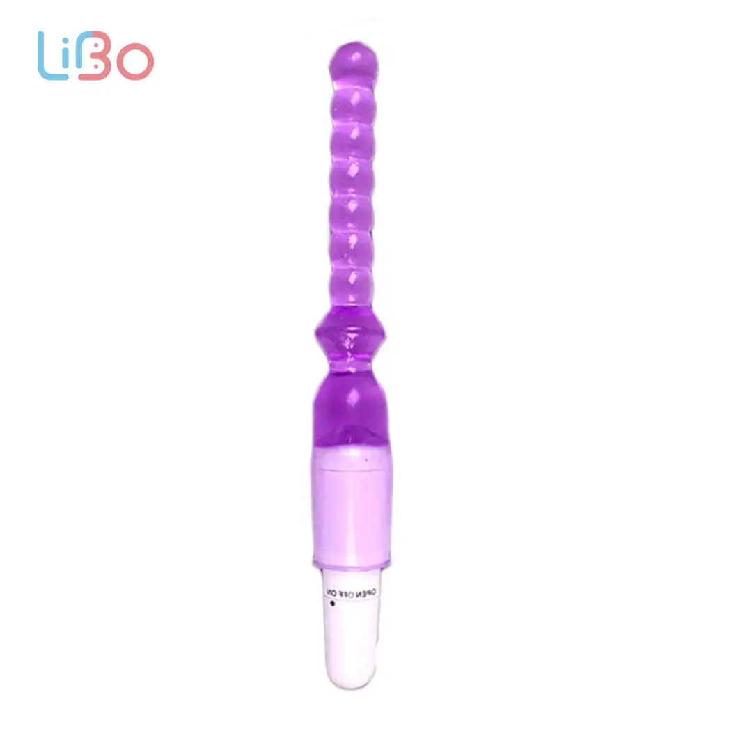 LI BO Jelly Vibrator Anal Plug Sex Toys Stick Powerful Beads Butt Plugs Vibrating for Men Adult |