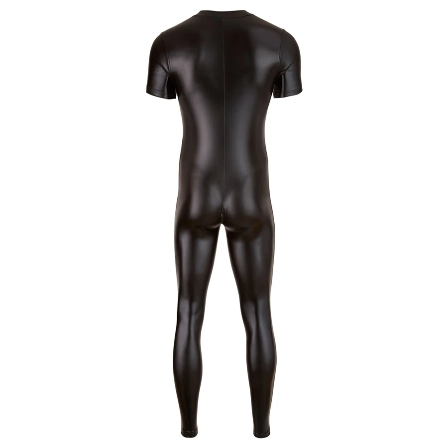 Сексуальный мужской комбинезон из ПВХ и латекса, сексуальное кожаное боди Zentai на молнии с открытой промежностью, эротические костюмы для ночного клуба, вечерние костюмы, униформа