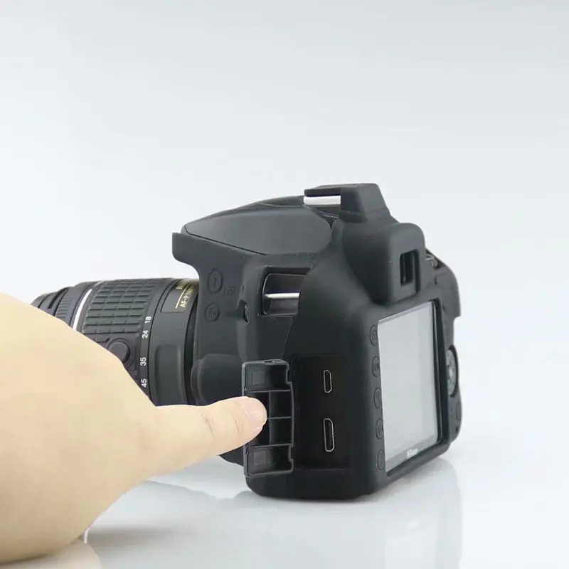 Силиконовая кожа брони Корпус Крышка корпуса протектор для Nikon D3400 корпуса DSLR Камера только в том случае