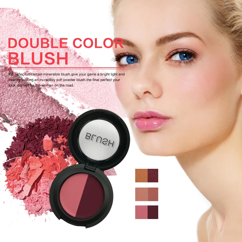 Red Blush with 6 Color Face Powder Blusher Cream Cosmetics for Professional Makeup Cheek Waterproof Blushes Palette | Красота и