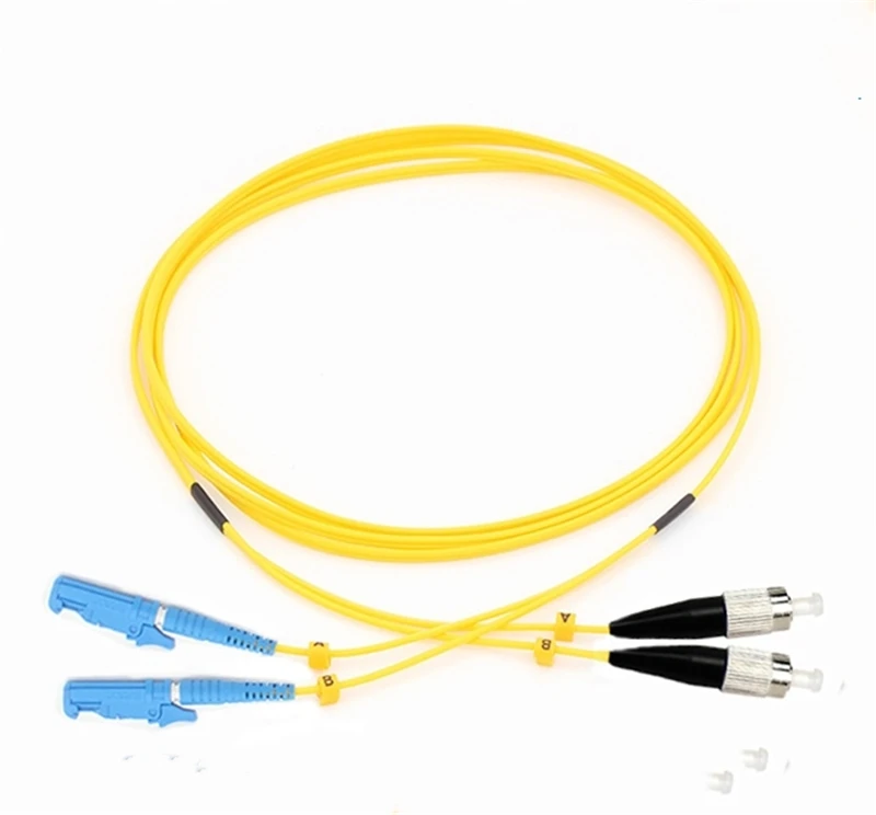 10pcs 3M E2000 fiber patch cords SM Duplex E2000/UPC-E2000/APC LC ST SC FC DX Singlemode OS1 OS2 9/125um yellow free shipping