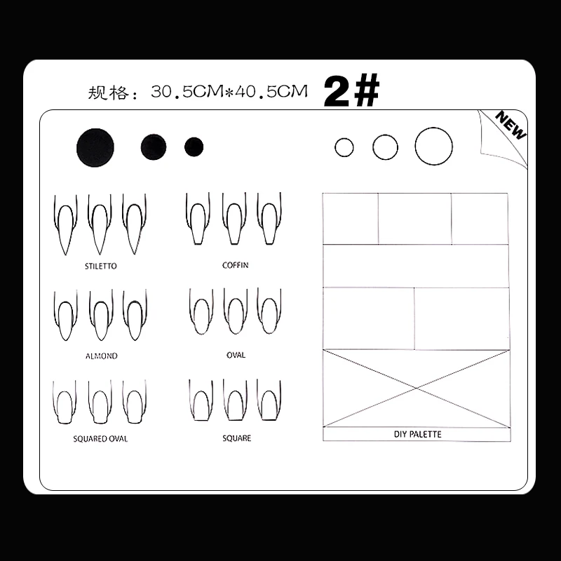1 шт. силиконовый коврик для ногтей с 3 узорами|manicure equipment|nail art table matsnail |