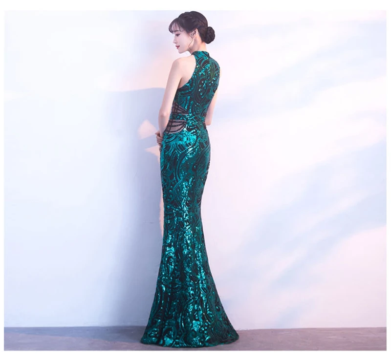 Vestidos Verano Лето г. блесток платье для женщин Элегантный пикантный облегающий для свадьбы Вечернее Макси Черное золото роковой