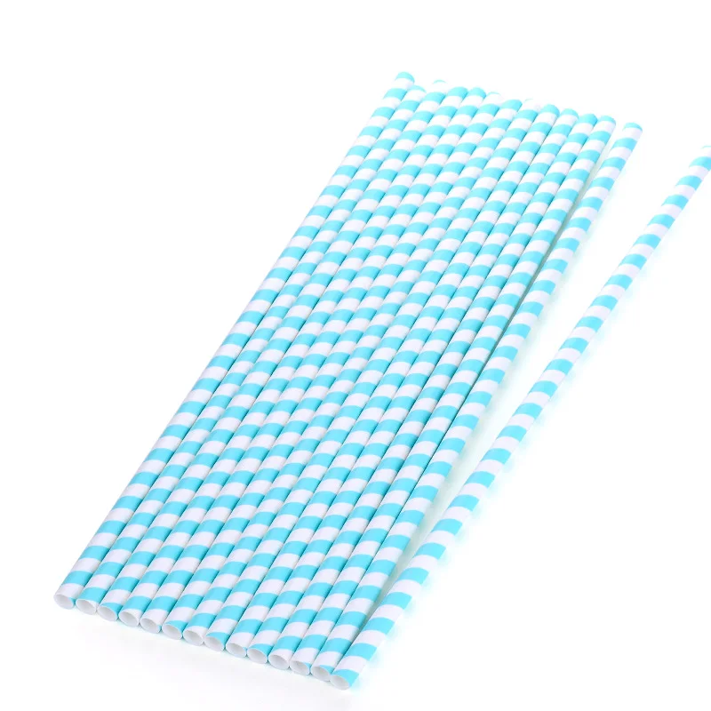 

25pcs Straw Drinking Paper Straws Favor For Wedding Decoration Anniversary Day Baby shower party Birthday supplies