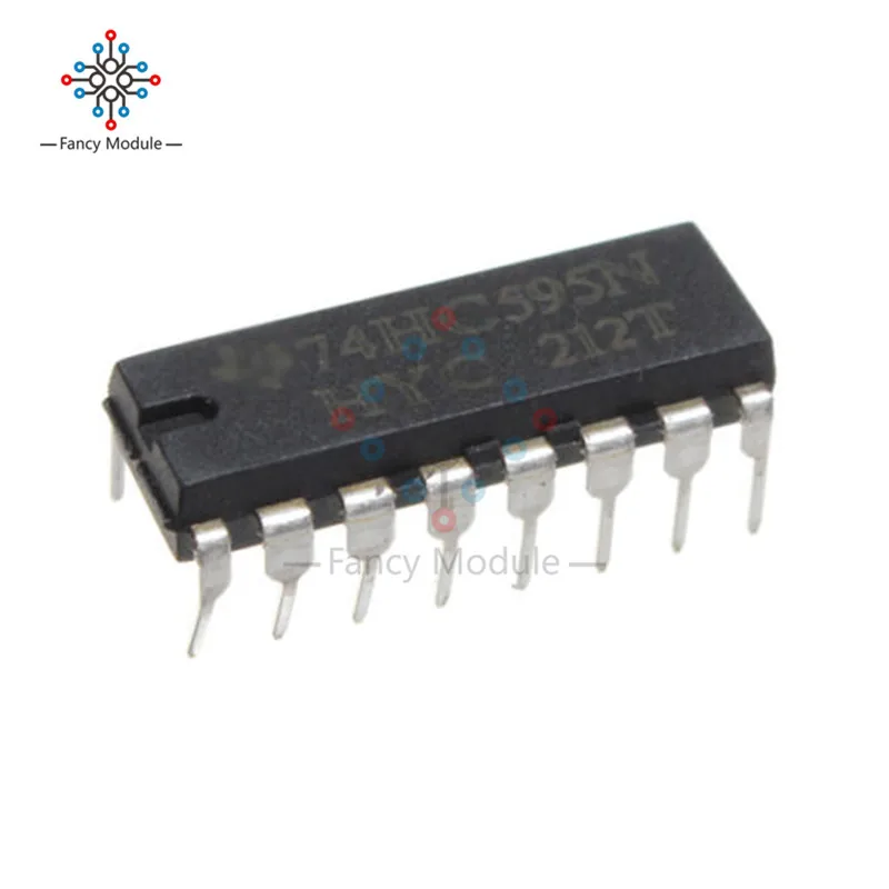 5 шт. SN74HC595N 74HC595 8-битный сменный регистр DIP-16 Новый и оригинальный IC | Инструменты