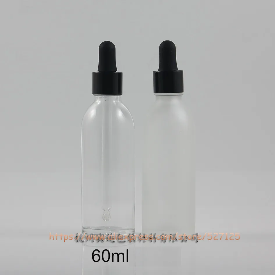60ml Many Colors Glass Bottle With Dropper Lid Essential Oil Container Aromatherapy Liquid Pipette Refillable | Красота и здоровье