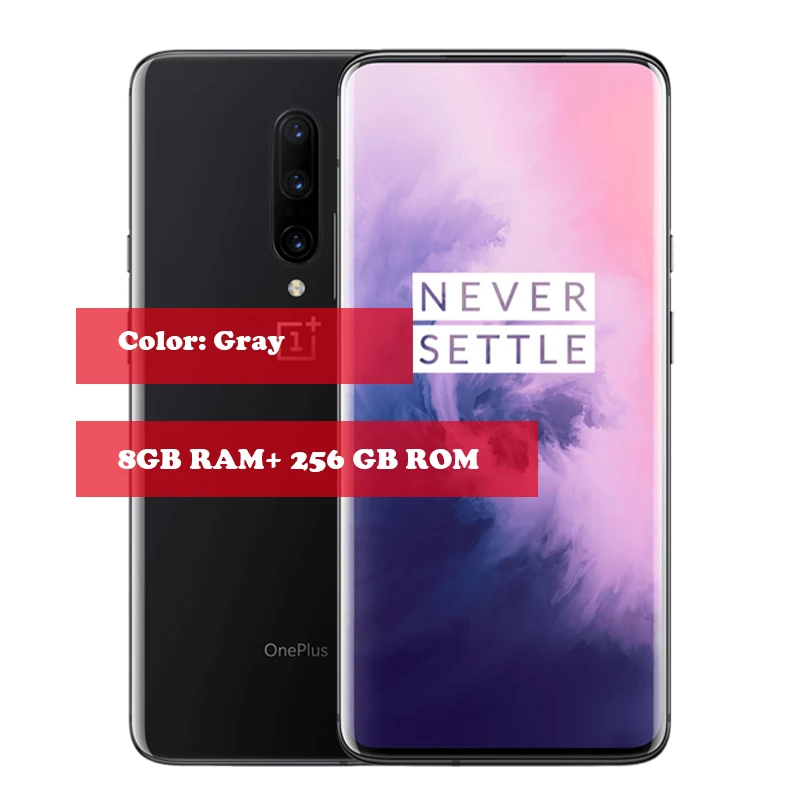 Смартфон Oneplus 7 Pro с глобальной прошивкой, 6 ГБ, 128 ГБ, Snapdragon 855, 6,67 дюйма, 90 ГГц, 2 K, 48 МП, тройная камера, 30 Вт, зарядное устройство, NFC, 4000 мА/ч - Цвет: 8G 256G mirror gray