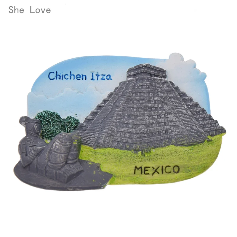 Chzimade Chichen Itza мексиканская смола 3D холодильник дорожный подарок сувенирное