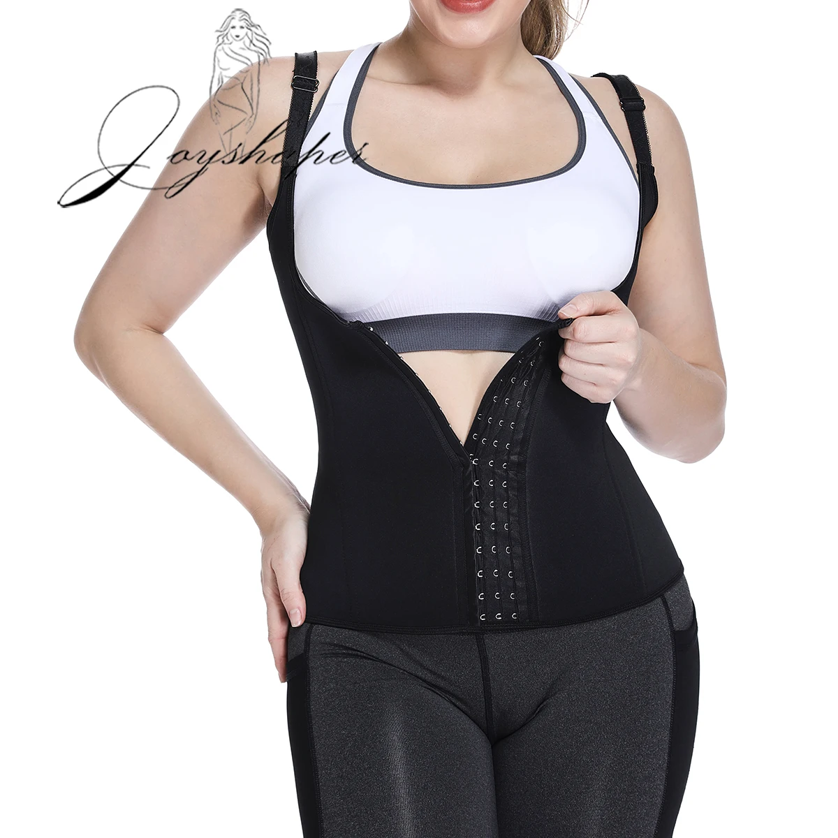 Joyshaper неопреновый жилет для потери веса пот женщин Корректирующее белье контроль