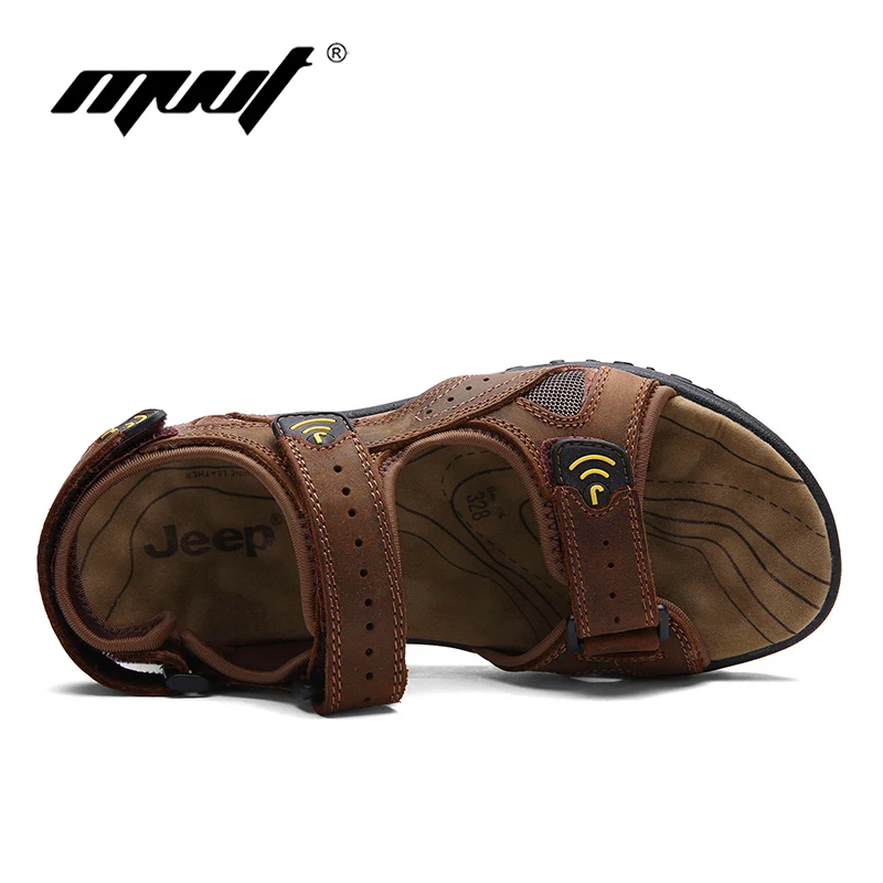 Классические мужские сандалии из натуральной коровьей кожи удобные