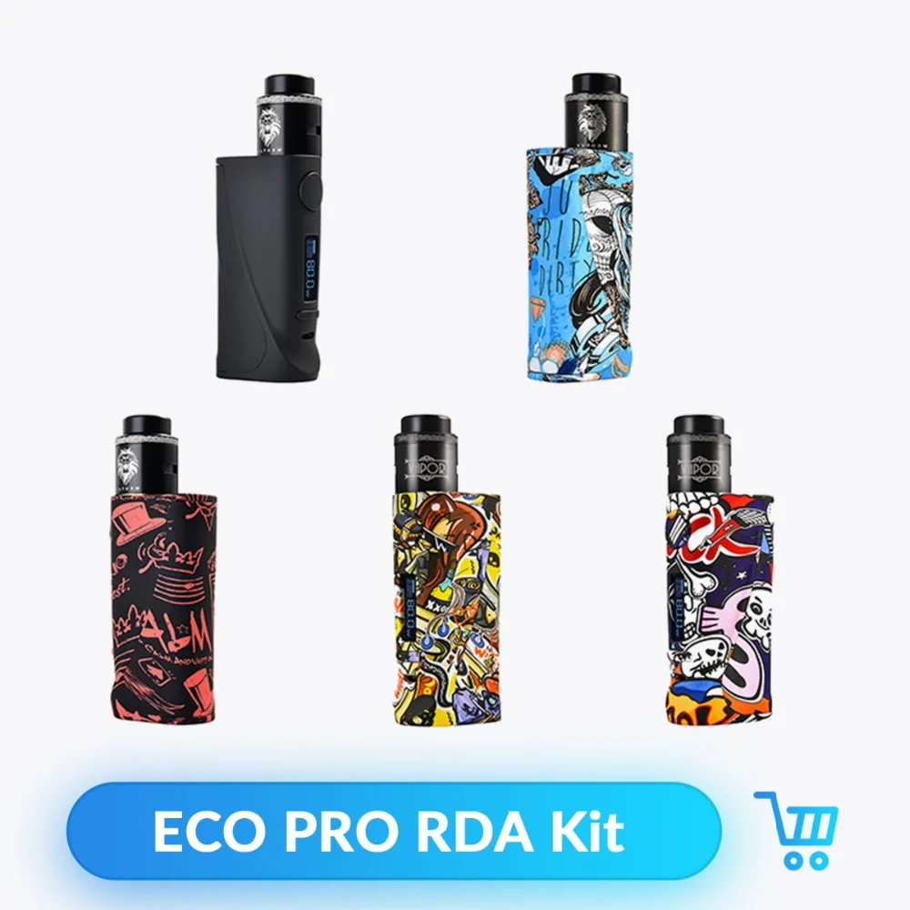Вейп Vapor Storm ECO Pro Kit TC Box Mod контроль воздушного потока Lion аккумулятор No 18650 для