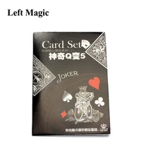 1 sets lot queen conjuring q to 5 magic tricks close up stage card magic props mentalism fun accessoriesc2085