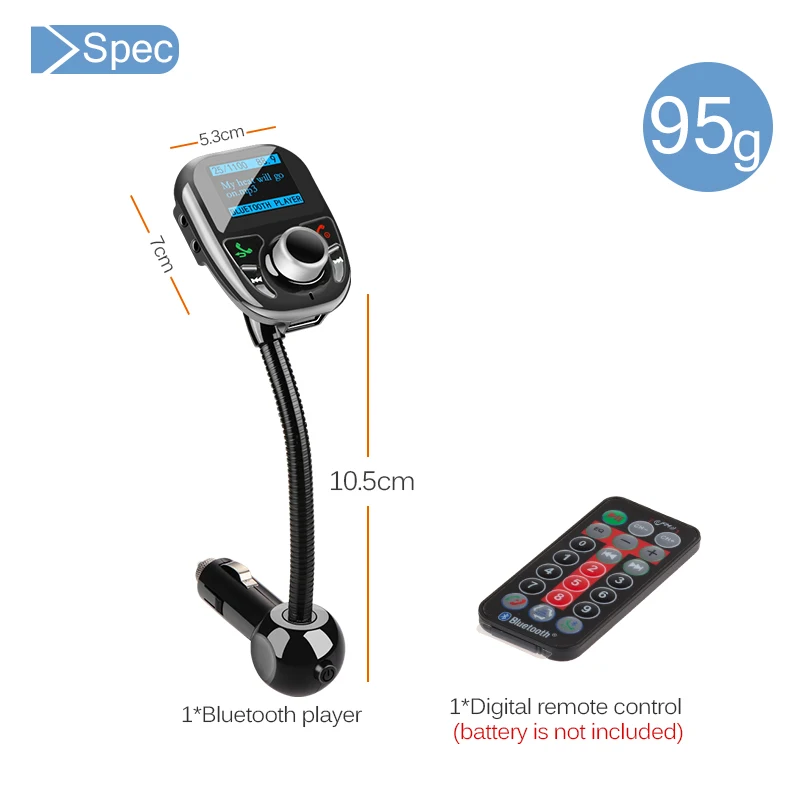 Новый MP3 плеер с Bluetooth fm передатчик беспроводной FM модулятор Автомобильный