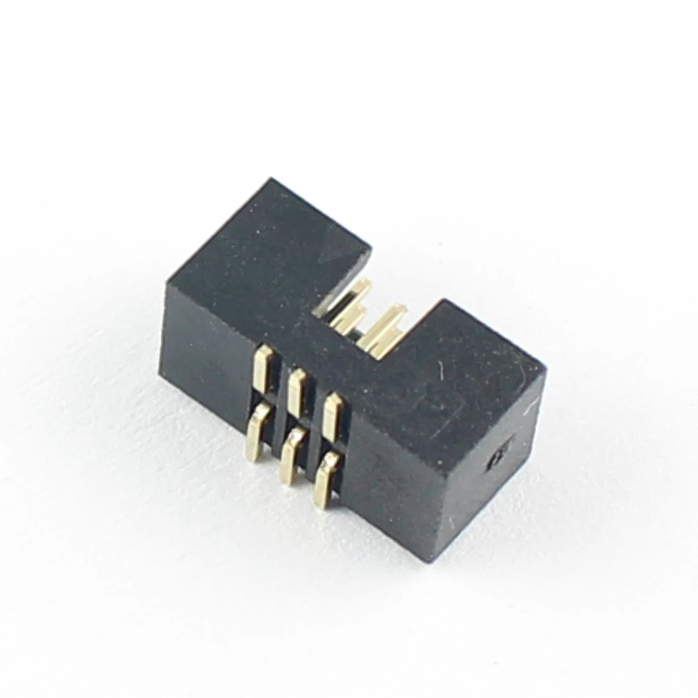 10 шт./лот 1,27 мм Шаг 6 8 10 14 16 20 26-30; большие размеры 34-40 50 60 Pin SMT SMD мужской кожух заголовка коробки IDC коннектор