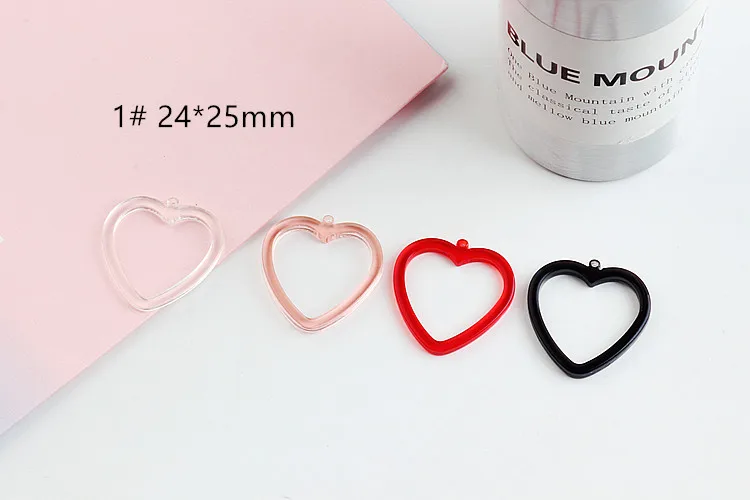 DIY handmade jewelry accessories Japan original night wind love heart pierced earrings pendant Pendant materials | Украшения и