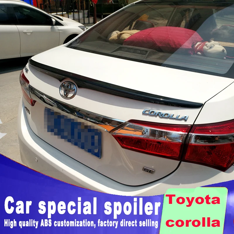 Новый дизайн для Toyota corolla 2014 2015 2016 2017 2018 спойлер на задний багажник крыло хвост