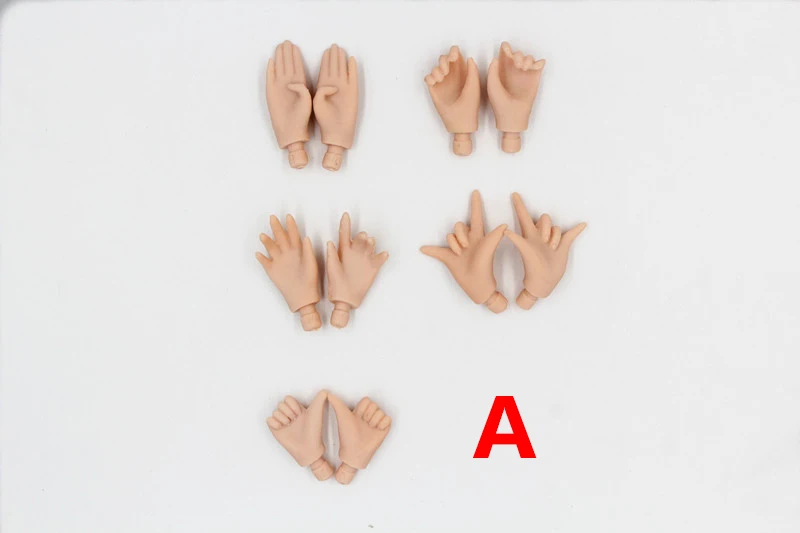 White handA Азон тело Blyth Кукла тело 8,5 дюймов шарнирная кукла белая кожа, ручная группа, большой Соединительный сустав в области груди тела 30 см 1/6 кукла игрушка подарок - Цвет: White handA