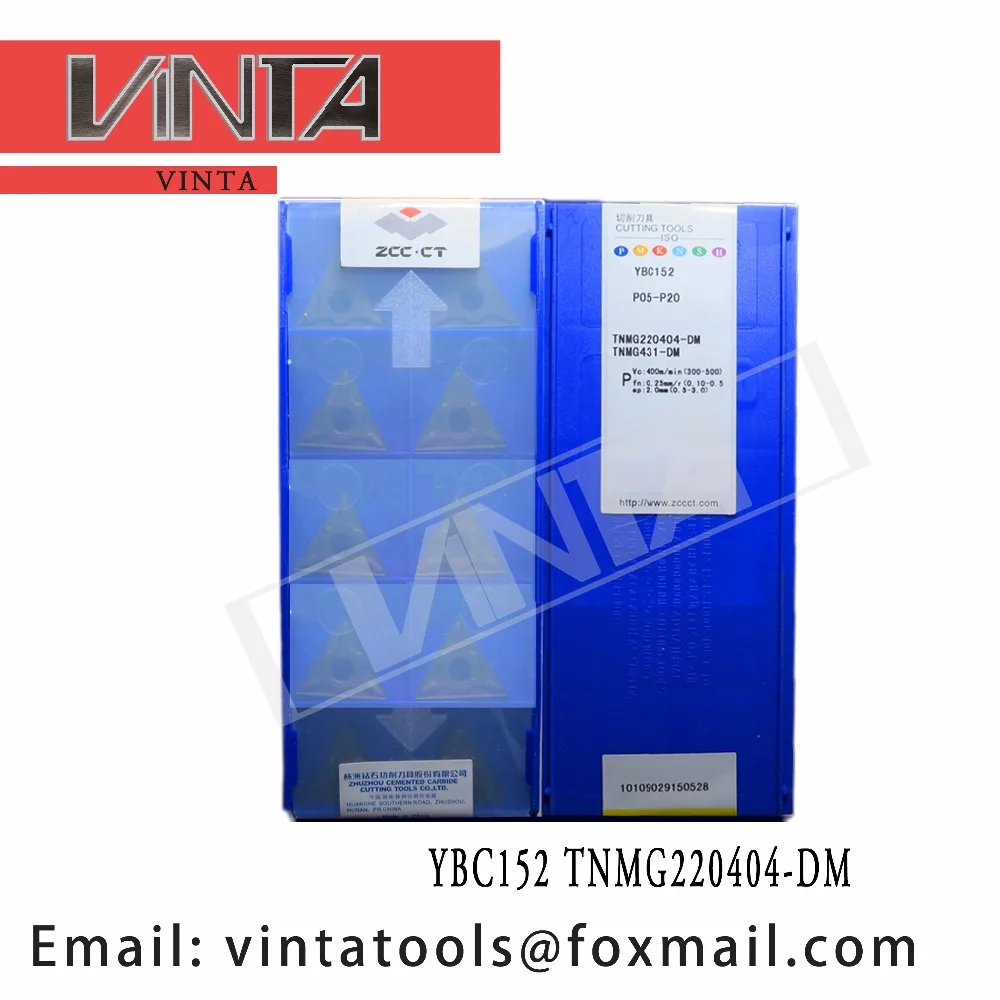 

high quality 10pcs/lots YBC152 TNMG220404-DM cnc carbide turning insets