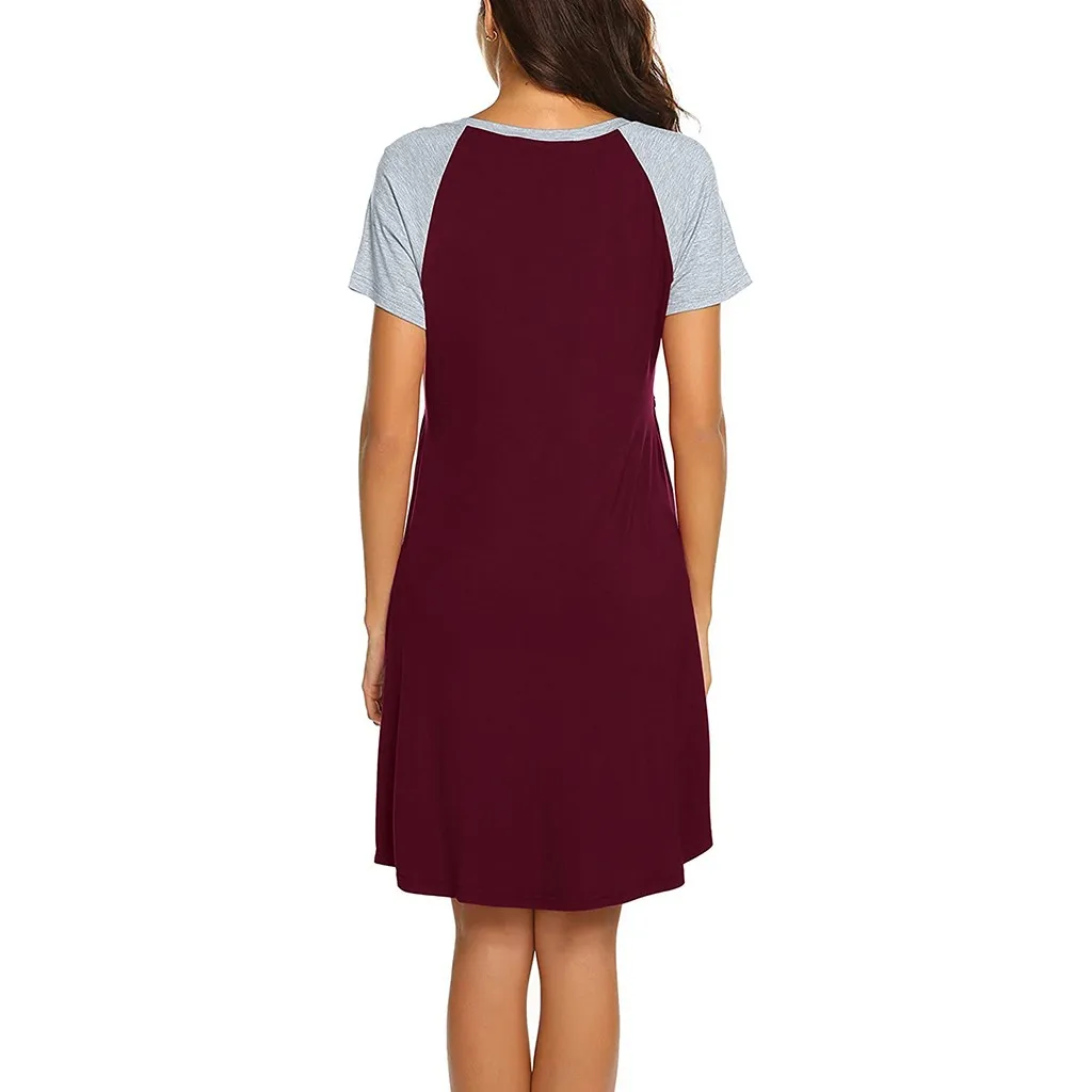 Беременности и родам платья Для женщин кормящих ночная рубашка Грудное