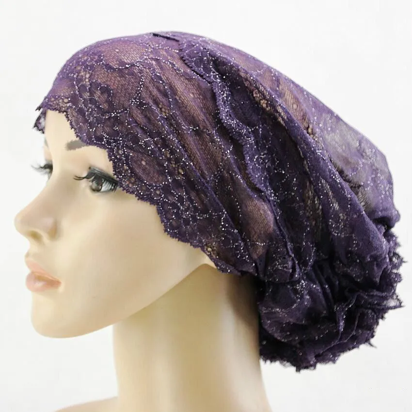 

Lace Women Hijab Under Scarf Tube Hair Bonnet Cap Bone Islamic Head Cover Islam hijab scarf muslim head scarf hijab inner cap