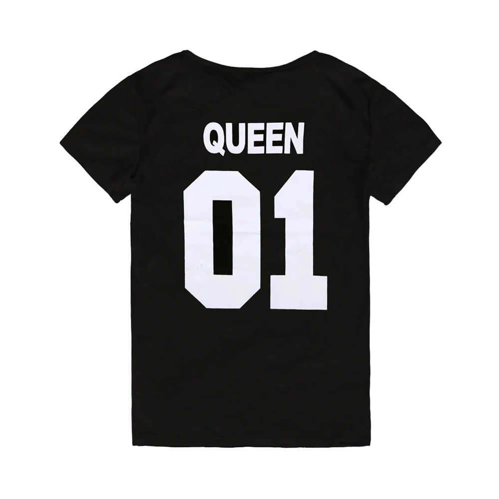 Queen Black Mom HE Hello Enjoy/Семейные комплекты футболка для папы и сына черные комбинезоны с надписями для маленьких мальчиков, топы для папы, футболки для детей - Цвет: Queen Black Mom
