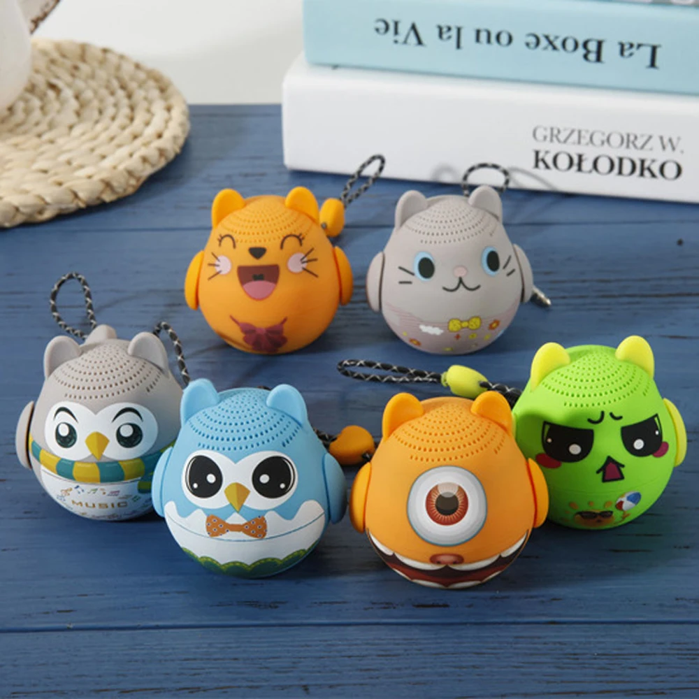 Милый аудио Pet Bluetooth Динамик Беспроводной мультфильм Портативный карман Колонки