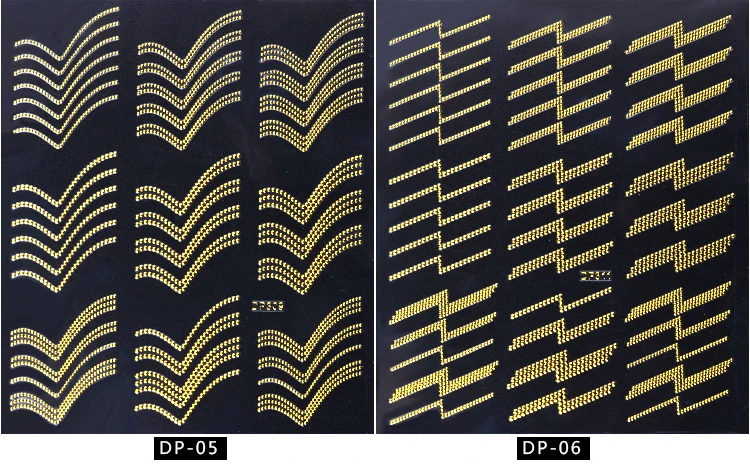 Artlalic 1 лист Винтажный Золотой Металл Фольга наклейка DIY розы цветы Бабочка буквы дизайнерские наклейки для ногтей украшения DP01-16