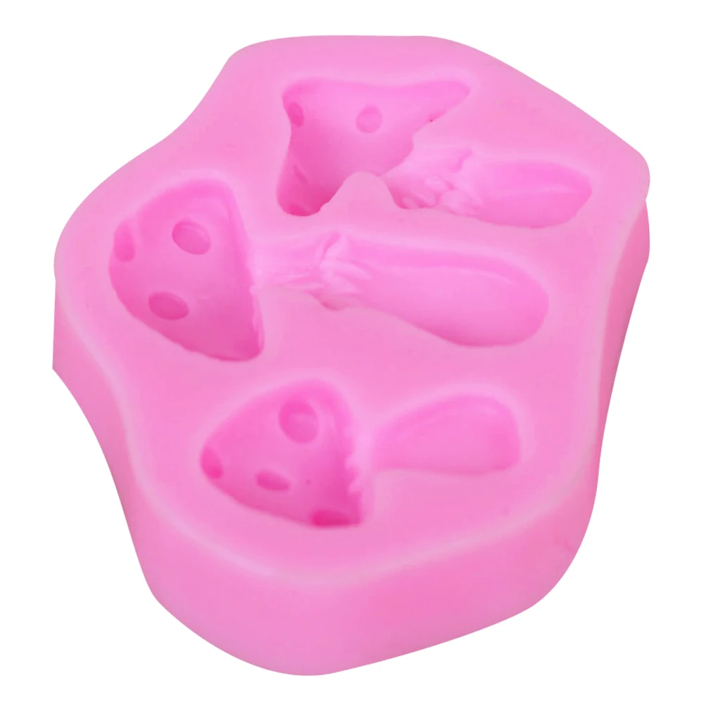 Sophronia гриб 1pcs силиконовая форма для УФ Смола Gumpaste Surgarcraft Глазурью Ручной