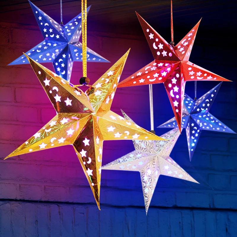 2017 new fashion Pentagram ornaments Christmas scene layout props shop opening wedding decoration Free Shipping | Дом и сад