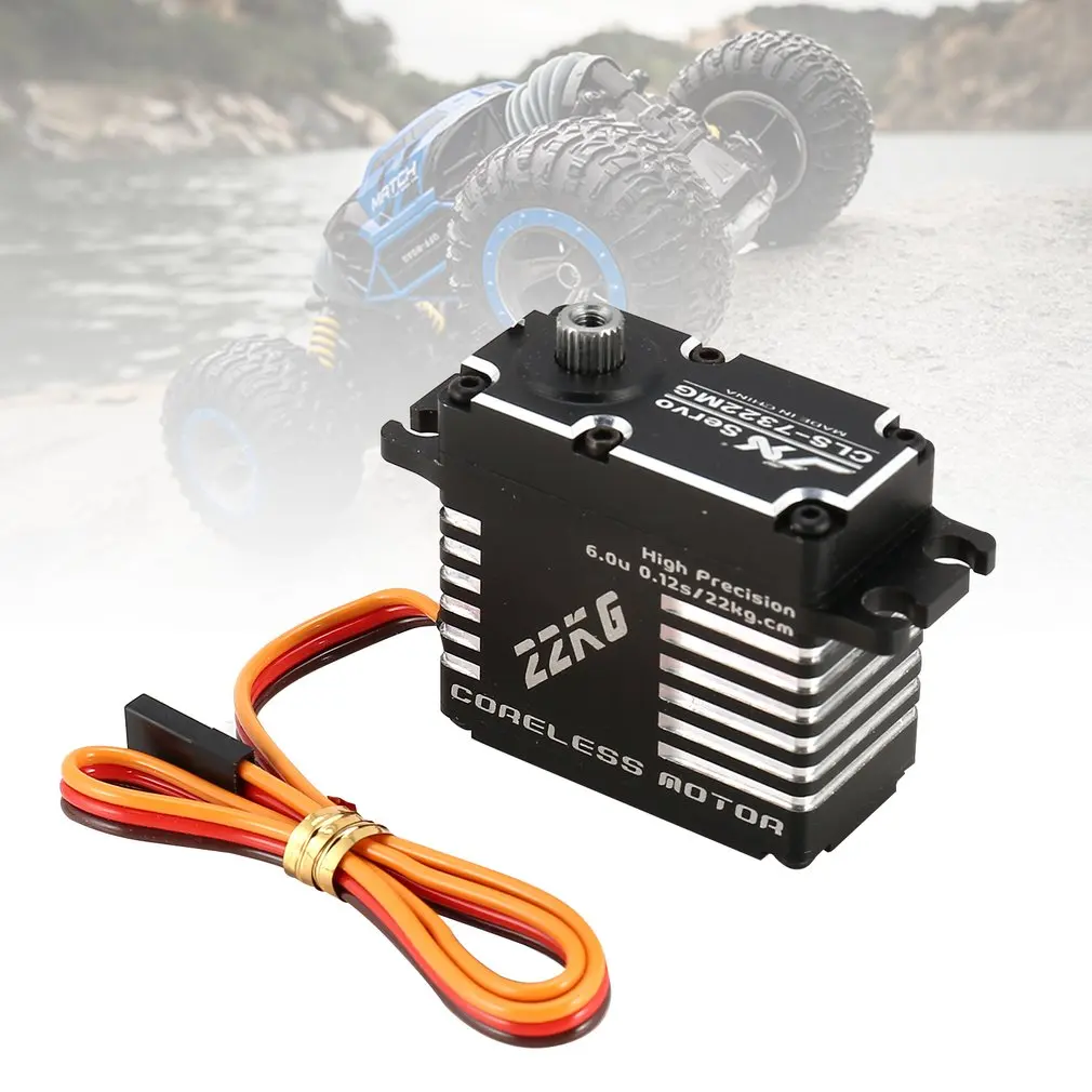 JX CLS-7322MG 22 кг металлический рулевой Цифровой Металлический Редуктор без