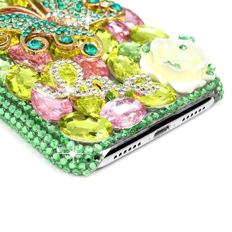 DIY 3D Bling Стразы чехол iPhone XS Max/X XS/XR Хрустальная крышка с бриллиантами оболочка Капа
