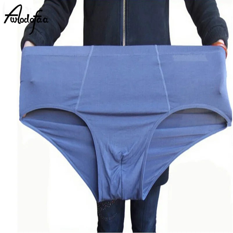 

Hot sell spring summer men's briefs shorts cotton plus size male trigonometric panties extra large size men's loose fat panties
