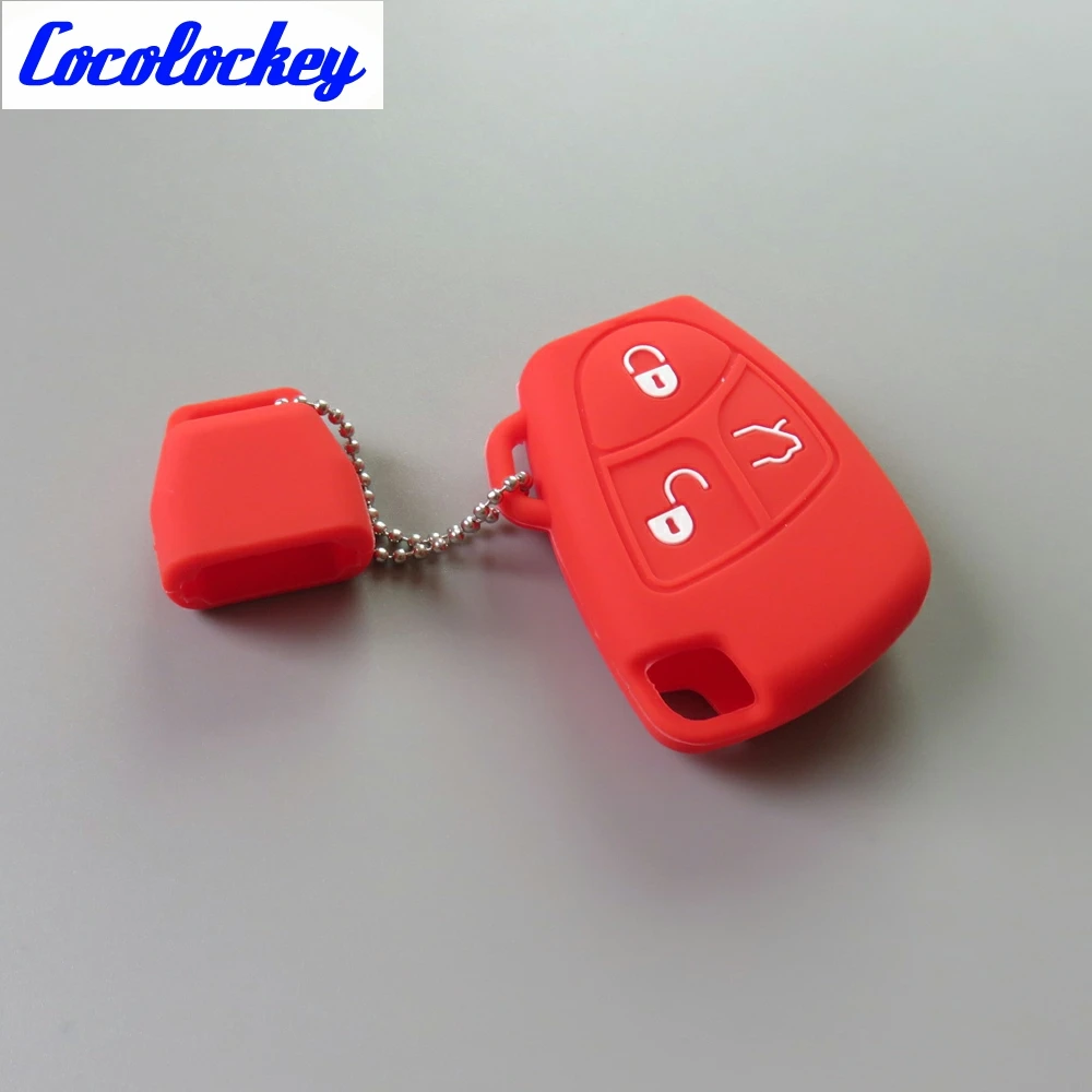 Cocolockey силиконовый чехол для автомобильного ключа резиновый брелок MB A CLASS W169 B C E S R