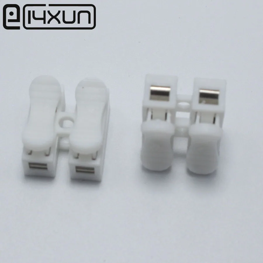 Пружинный зажим для кабеля 10 шт. 2pin самоблокирующийся быстрый 2P клемма провода