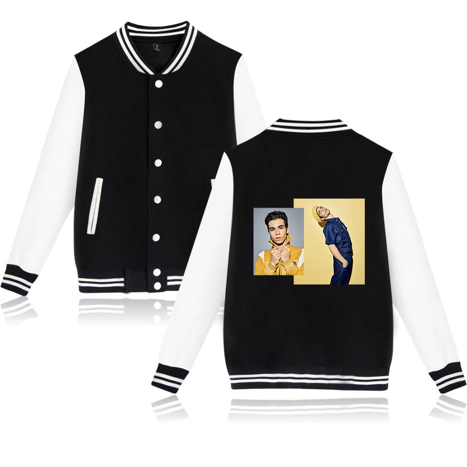 Cameron Boyce Men Baseball Jacket Letters Print Bomber Fashion Design Mens College Varsity Veste Homme | Мужская одежда