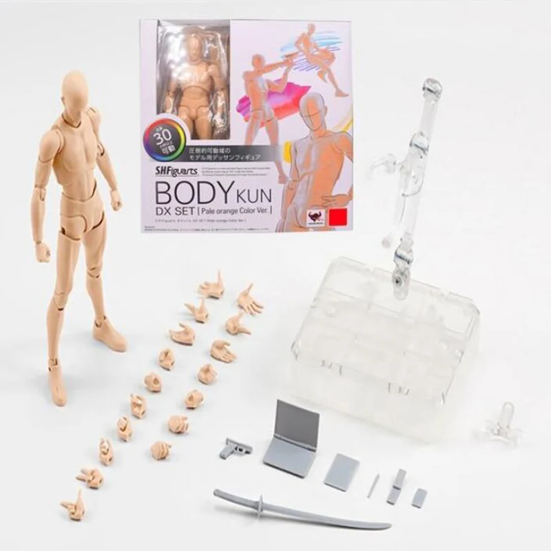 KUN-Skin color 15 см SHFiguarts BODY KUN/BODY CHAN odern Mannequins фигурка для рисования эскиз модель с подставкой для камеры линии модель игрушки - Цвет: KUN-Skin color
