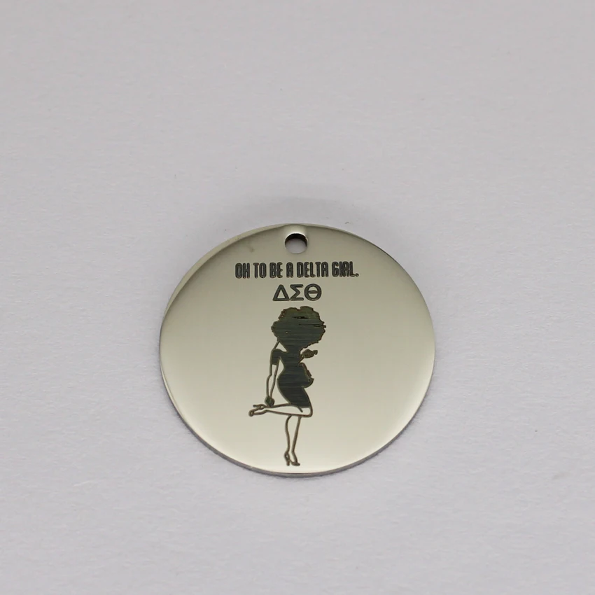 Подвески из нержавеющей стали в стиле Дельта украшения с зеркальной