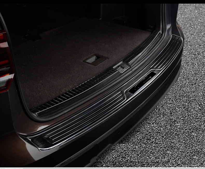 KOUVI Car styling stainless steel rear Tailgate bumper cover trim for Volkswagen VW Atlas Teramont accessories