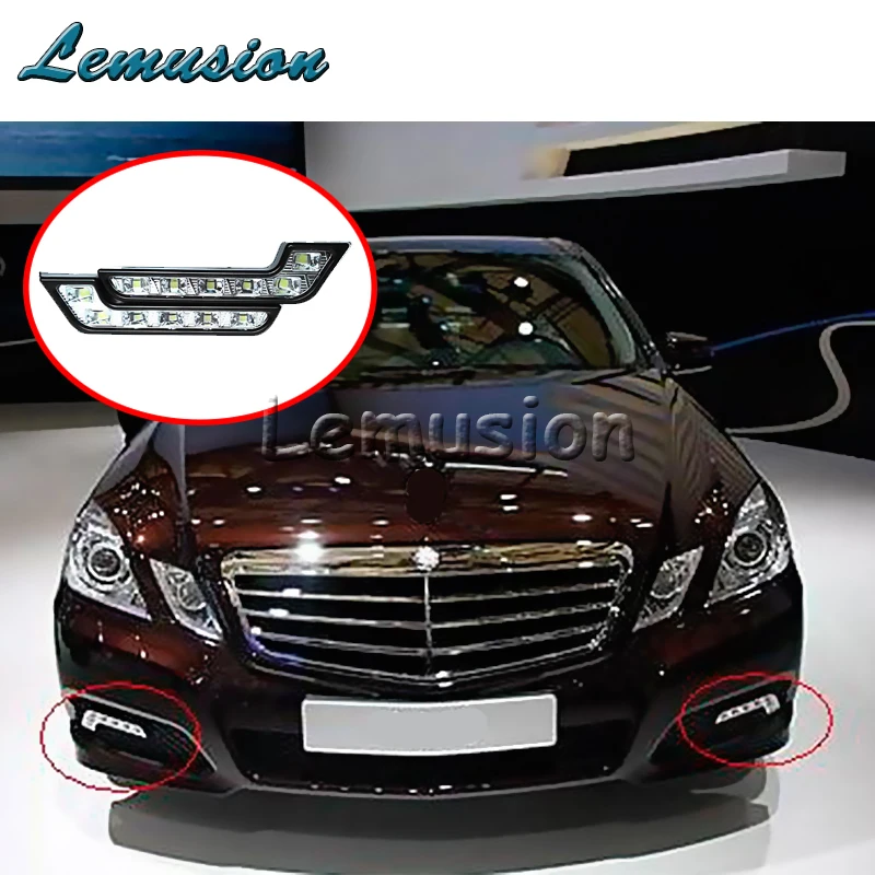 Автомобильный Стайлинг светодиодный дневные ходовые огни противотуманные фары